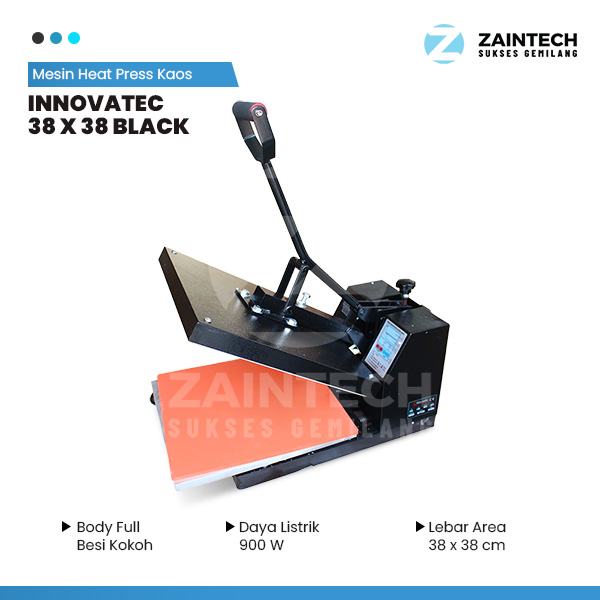 Mesin Heat Press Kaos INNOVATEC 38 X 38 Black